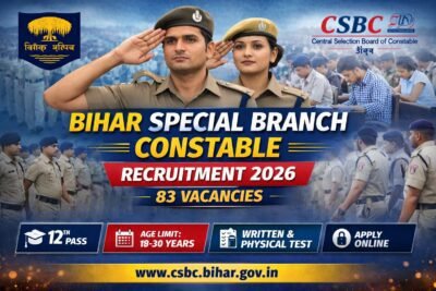 Bihar Special Branch Constable Recruitment 2026