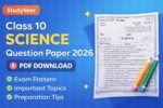 Class 10 Science Question Paper 2026 PDF Download