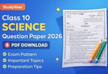Class 10 Science Question Paper 2026 PDF Download