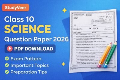 Class 10 Science Question Paper 2026 PDF Download