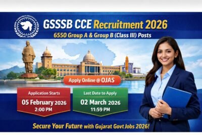GSSSB CCE Recruitment 2026