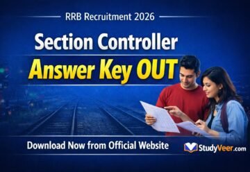 RRB Section Controller Answer Key 2026