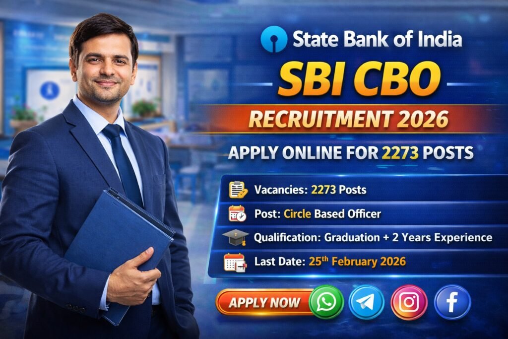 SBI RECRUITMENT 2026 APPLY ONLINE
