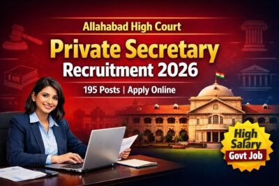 Allahabad High Court Private Secretary Recruitment 2026 notification for 195 posts apply online government job