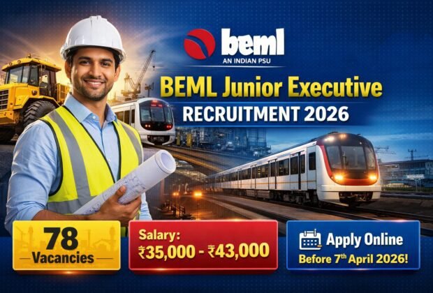 BEML Junior Executive Recruitment 2026