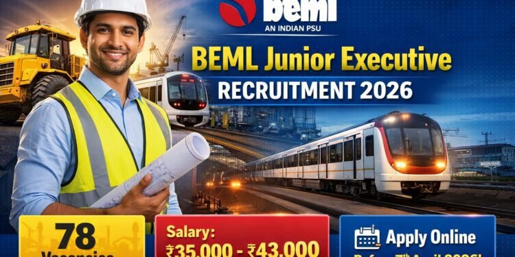 BEML Junior Executive Recruitment 2026