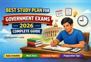 Best Study Plan for Government Exams
