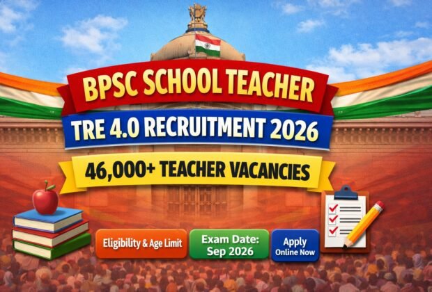 BPSC School Teacher TRE 4.0 Recruitment 2026 46000 Teacher Vacancy Notification