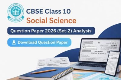 CBSE Class 10 Social Science Question Paper 2026