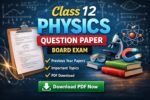 Class 12 Physics Question Paper