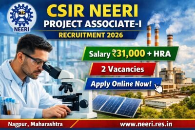 CSIR NEERI Recruitment 2026