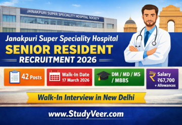 Delhi Senior Resident Vacancy 2026