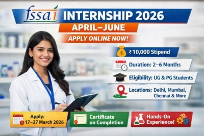 FSSAI Internship 2026_ Apply Now!