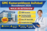 GMC Kumurambheem Asifabad Recruitment 2026