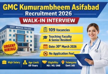 GMC Kumurambheem Asifabad Recruitment 2026