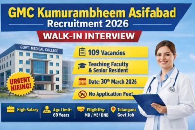 GMC Kumurambheem Asifabad Recruitment 2026