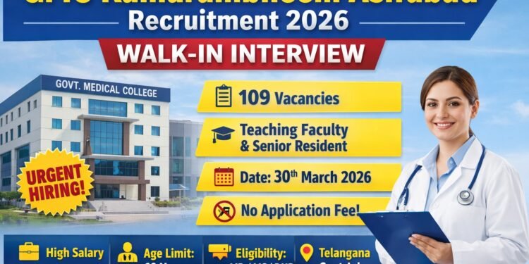 GMC Kumurambheem Asifabad Recruitment 2026