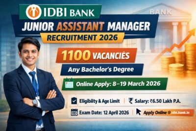 IDBI Bank JAM Recruitment 2026