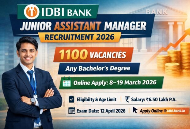 IDBI Bank JAM Recruitment 2026