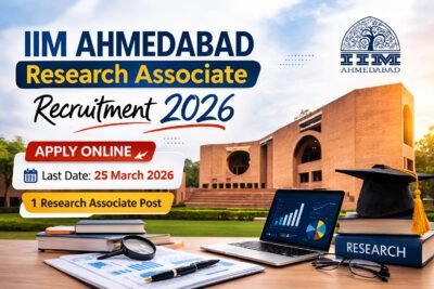 IIM Ahmedabad Research Associate Recruitment 2026