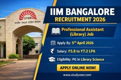 IIM Bangalore Recruitment 2026