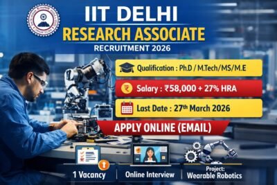 IIT Delhi Recruitment 2026