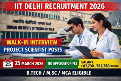 IIT Delhi Recruitment 2026