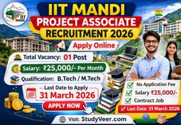 IIT Mandi Project Associate Recruitment 2026
