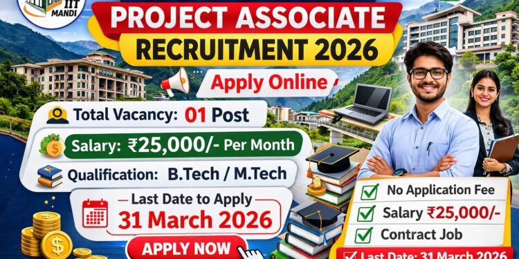 IIT Mandi Project Associate Recruitment 2026