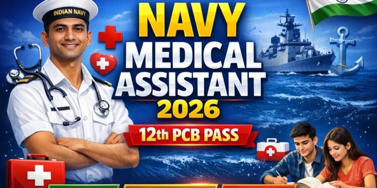 Indian Navy SSR Medical Assistant Recruitment 2026 12th PCB Pass Defence Job Apply Online