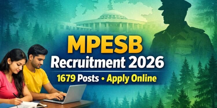 MPESB Recruitment 2026 notification for 1679 posts – Apply Online for Madhya Pradesh government jobs