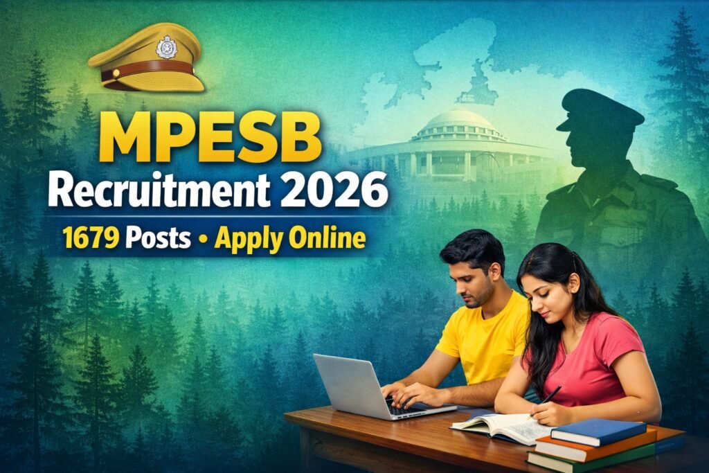 MPESB Recruitment 2026 – 1679 posts apply online for MP Forest Guard and other vacancies