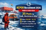 NCPOR Recruitment 2026 Walk-in for 35 Cook