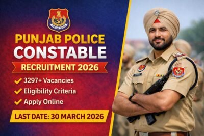 Punjab Police Constable Recruitment 2026 notification vacancy eligibility apply online