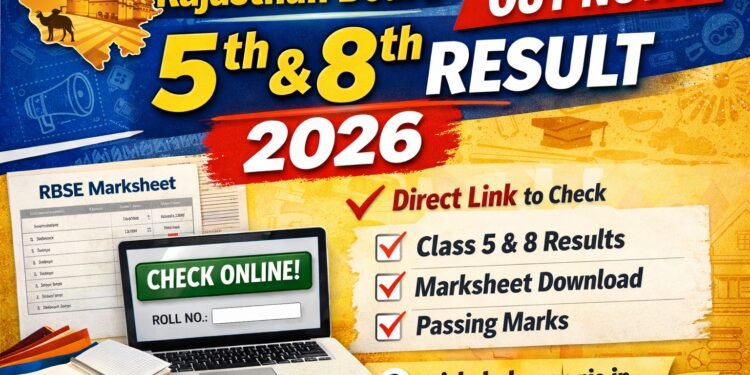 Rajasthan Board 5th & 8th Results 2026