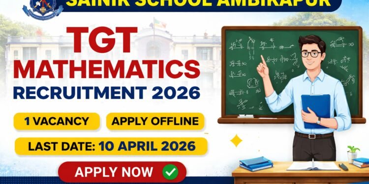 Sainik School Ambikapur recruitment 2026