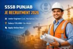 SSSB Punjab Junior Engineer Recruitment 2026 Apply Online