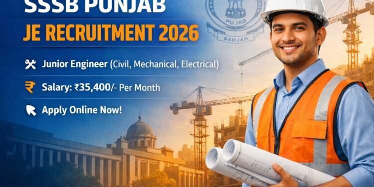 SSSB Punjab Junior Engineer Recruitment 2026 Apply Online