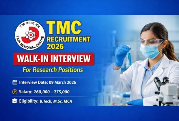 TMC Recruitment 2026 Walk-in Interview