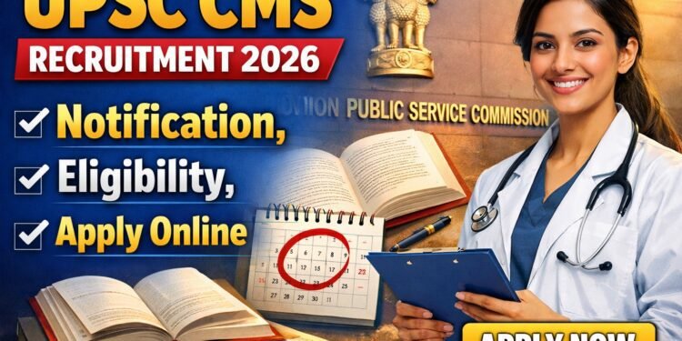 UPSC CMS Recruitment 2026