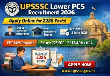 UPSSSC Lower PCS Recruitment 2026