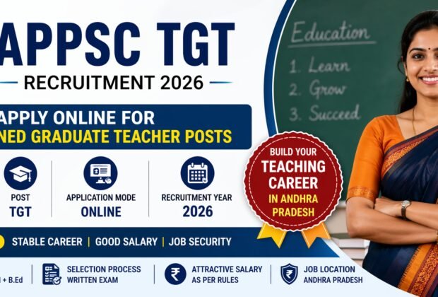 APPSC TGT Recruitment 2026 apply online for 389 trained graduate teacher posts