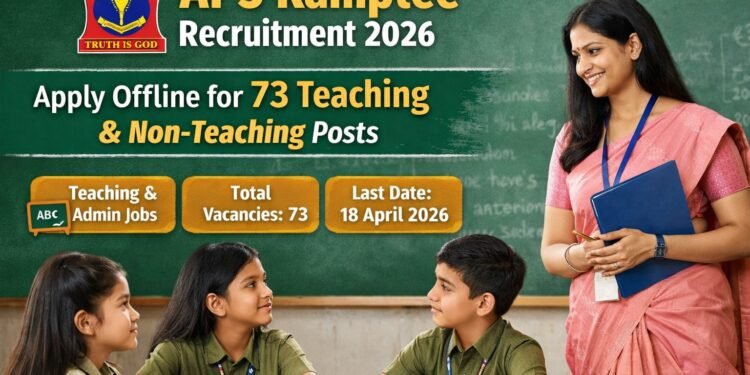 APS Kamptee Recruitment 2026 notification for 73 teaching and non teaching posts