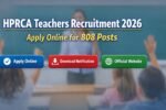 HPRCA Teachers Recruitment 2026 Apply Online for 808 Posts notification