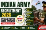 Indian Army CSBO Recruitment 2026 featured image for 190 Civilian Switch Board Operator Grade II vacancies
