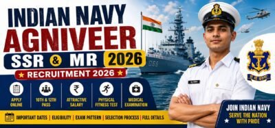 Indian Navy Agniveer SSR MR Recruitment 2026 Apply Online for SSR and MR Posts