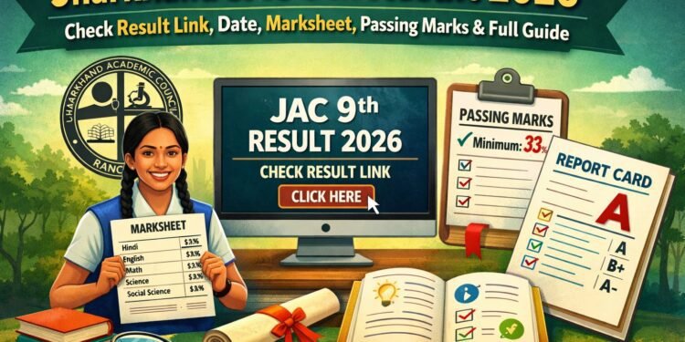 Jharkhand JAC 9th Result 2026 check result link, marksheet, passing marks full guide