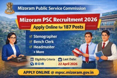 Mizoram PSC recruitment 2026