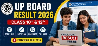 UP Board Result 2026 Class 10th 12th check online result date marksheet download