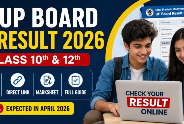 UP Board Result 2026 Class 10th 12th check online result date marksheet download